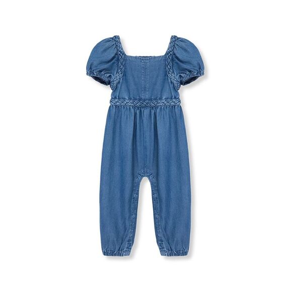 Habitual Girls Black Ruffled Jumpsuit